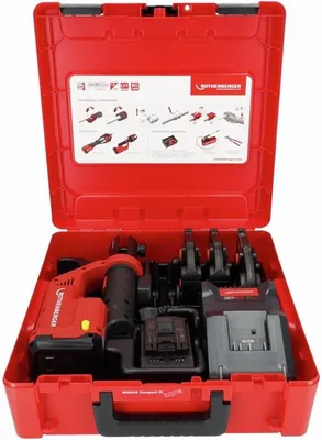 Image de Sertisseuse 18V ROMAX COMPACT III Set TH16-20-26 + 1 batterie 2Ah + chargeur EU - ROTHENBERGER - 1000004280
