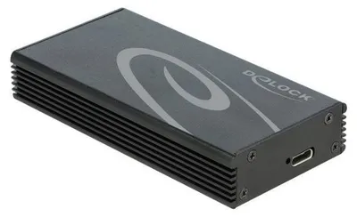 Zdjęcie produktu dla DeLOCK Obudowa zewnętrzna do M.2 NVMe PCIe SSD z SuperSpeed USB 20 Gbps (USB 3.2 Gen 2x2) USB Type-C żeńskim, M.2, M.2, Połączenie USB, Czarny