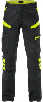 Produktbild von Fristads Hose 2555 STFP Schwarz/Gelb 44