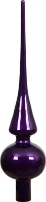 Produktbild von Kaemingk Weihnachtsbaumspitze Feige glänzend Ø 6 cm 26 cm hoch - Glas