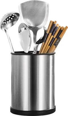 Immagine prodotto di Organizzatore da cucina cilindrico - Grande capacità - 1 pezzo - Acciaio inox