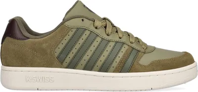 A side view of a single K-Swiss sneaker.