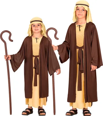 Image de WIDMANN - Costume enfant Joseph, berger, habit, crèche, personnage biblique, berger, déguisements de carnaval