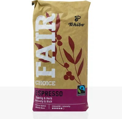 Produktbild von Tchibo Fair Choice Espresso 1kg Kaffee-Bohne