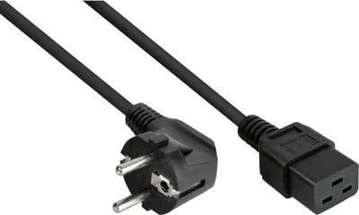 Zdjęcie produktu dla Kabelmeister SK0190-S050, 5 m, Wtyczka zasilająca typu E+F, C19 panel, 250 V, 16 A