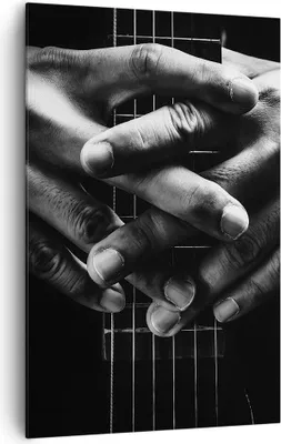 Produktbild von Bild auf Leinwand - Leinwandbild - Einteilig - Gitarre Musiker Musik - 80x120cm - Wand Bild - Wanddeko - Wandbilder - Leinwanddruck - Wanddekoration - Leinwand bilder - Wandbild - PA80x120-4960