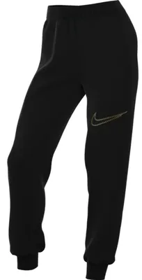 Produktbild von Nike W Nsw Club Flc Shine Mr Pant Black/White S