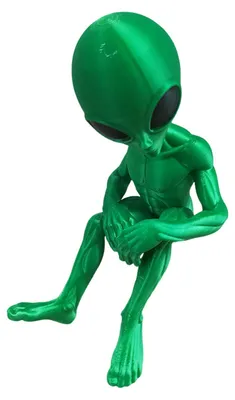 Produktbild von 3D-gedruckte Alien-Figur, realistisches, bewegliches Alien-Modell, Stressabbau-Spielfigur, dynamische Pose, Alien-Modell A