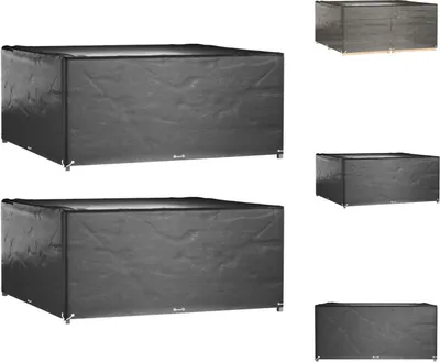 Obrázek produktu pro vidaXL Kryty na zahradní nábytek 2 ks 16 oček 205x205x90cm čtvercový - Ochranné kryty na zahradní nábytek