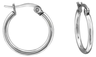 Produktbild von Hochglanzpolierte Creolen aus Chirurgenstahl 15 mm