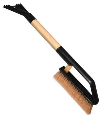 Produktbild von Eiskratzer Schneebesen 55cm Holzgriff Scheibenenteiser Scheibenkratzer Schaber