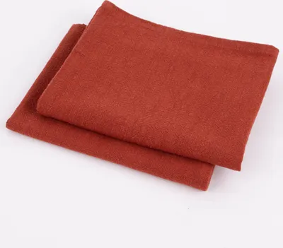 Produktbild von SCHÖNER LEBEN. Geschirrtuch 2er Set Bio Ramie Leinenoptik einfarbig rost 40x70cm