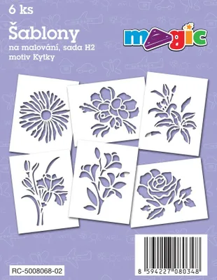 Produktbild von MAGIC Papierschablonen Set H2 - Blumen III.