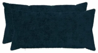 Imagen del producto de vidaXL Fundas de cojín, 2 unidades, color azul marino, 40 x 80 cm