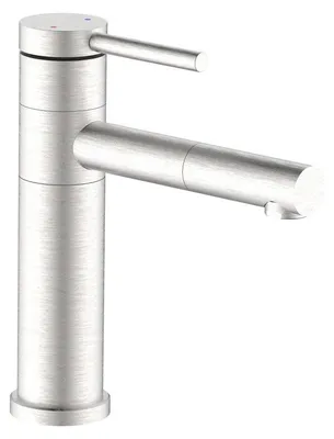 Produktbild von Waschtischarmatur mit schwenkbarem Auslauf Edelstahl