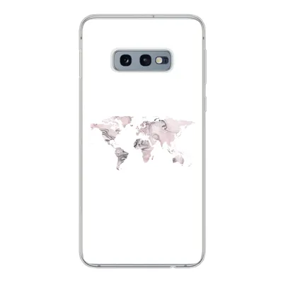 Produktbild von MuchoWow® Handyhülle Schutzhülle Hülle für Samsung Galaxy S10e Weltkarte - Marmor - Grau Silikon Softcase Handy Hülle - Handy