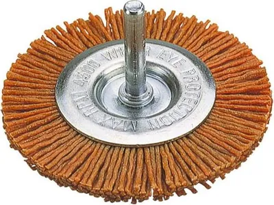 Produktbild von WOLFCRAFT NYLON-SCHEIBENBÜRSTE 100 mm 6 mm SCHAFT