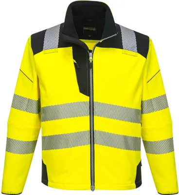 Produktbild von Portwest T402 PW3 Warnschutz-Softshelljacke Yellow/Black Gr. 6XL