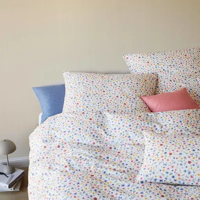 Produktbild von elegante Soft-Flanell Bettwäsche Holly sand 160x210 cm + 65x100 cm