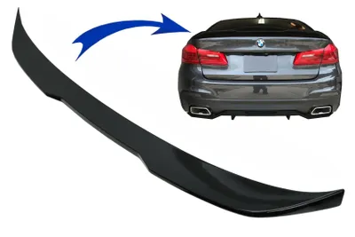 Produktbild von Kofferraumspoiler für BMW 5er G30 2017+ M Performance Look Glänzend schwarz