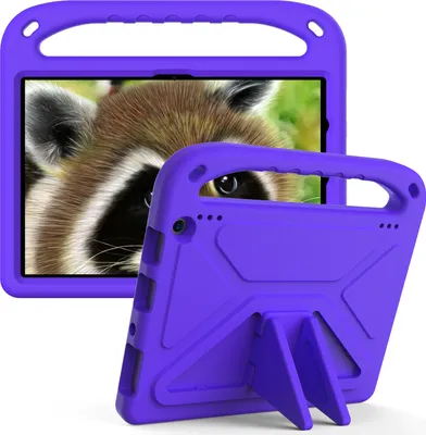 Produktbild von Hülle für Amazon Fire HD 10 / Fire HD 10 Plus 2021, Leichte Stoßfeste Eva Kinder Schutzhülle mit Griff und Faltbarem Ständer Lila