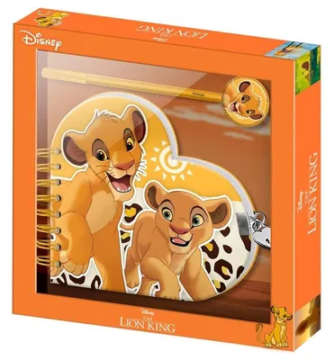 Productafbeelding van Disney De Koning van de Leeuwen: dagboek + pennen set