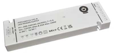 Produktbild von 12-V-Konstantspannungsnetzteil 8,33 A mit C8-Eingang, L813/L815, schwarz