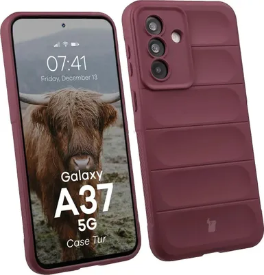 Produktbild von Robuste Handyhülle für Galaxy A37 5G, Bizon Case Tur, Burgunderrot
