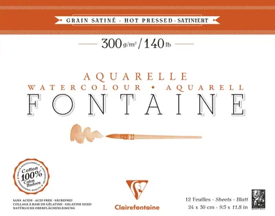Produktbild von Clairefontaine 3329680963496, Kunstdruckpapierblock, 300 g/m², 20 Blätter