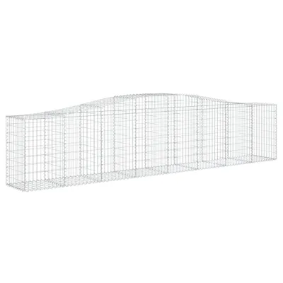 Obrázek produktu pro vidaXL Gabion s vysokým obloukem 400x50x80/100 cm Pozinkované železo