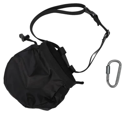 Produktbild von Kreidetasche für Klettern, Oxford-Stoff, Fleece, wasserfest, Aufbewahrung, Fitnessstudio, Gewichtheben, Schwarz