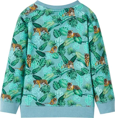 Produktbild von vidaXL Kinder-Sweatshirt Hellgrün Melange 116