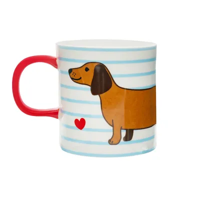 Produktbild von Becher Sausage Dog - Dackel Motiv Porzellan ca. 18 x 13 x 9 cm für 300 ml
