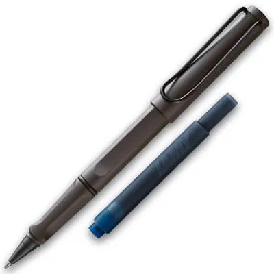 Produktbild von LAMY Tintenroller Safari Umbra ROLL-INK Füller ergonomisch mit löschbare Füller Tintenpatrone blau
