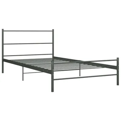Zdjęcie produktu dla vidaXL Rama łóżka szary metal 100 × 200 cm