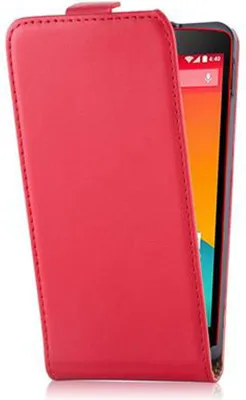 Produktbild von Cadorabo Hülle für LG Google NEXUS 5 Schutzhülle in Rot Flip Handyhülle Case Cover Etui Kunstleder