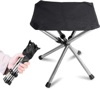 Produktbild von Camping-Stuhl Faltbarer Outdoor Hocker Tragbarer Trekking Klapphocker