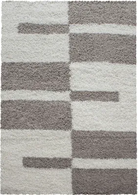 Produktbild von Hochflor Teppich Gianna rechteckig, Farbe: Beige, Größe:160x230 cm