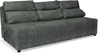 Produktbild von Family Meble Couch Kimo Schlafsofa Schlafcouch mit Bettkasten Freistehendes Lounge Sofa Bequem zum Entspannen Wohnzimmer Wartezimmer Dunkelgrau(R)