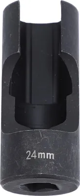 Productafbeelding van Brandstofleidingaansluitmoersleutel, 1/2-inch aandrijving, chroom-vanadiumstaal, voor efficiënte verwijdering van bevestigingsmiddelen aan injectieleidingen, gebogen