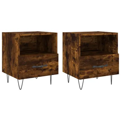 Obrázek produktu pro Noční stolky 2 ks kouřový dub 40x35x47,5 cm kompozitní dřevo