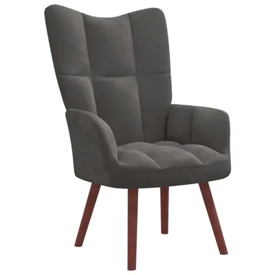 Produktbild von vidaXL Relaxsessel Dunkelgrau Samt -  Sessel