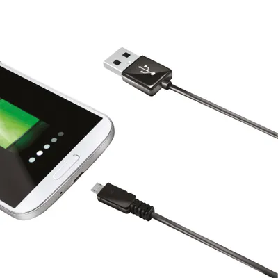 Image de Câble de données Celly micro USB, 1 mètre, noir