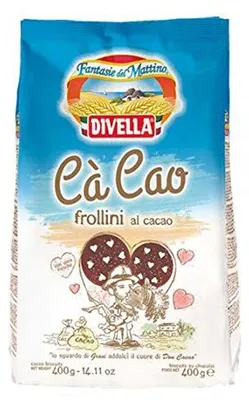 Produktbild von 3x Divella Kekse Cà Cao 400g Italien biscuits kakao cocoa cookies kuchen brioche