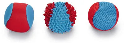 Produktbild von Beeztees Hundespielzeug Splashball blau/rot Durchm: 6,2 cm - 3 Stck.
