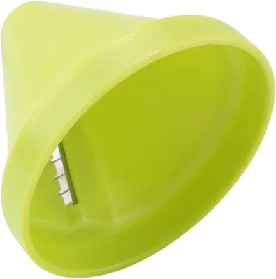 Produktbild von Gemüseschneider - Gemüseraspel - Salatvorbereitung - Drehschnittsystem - 6,6 x 5,6 x 5,6 cm - Grün