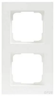 Obrázek produktu pro OPUS Abdeckrahmen 2-fach polarweiß seidenmatt OPUS 55 KUBUS