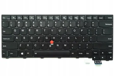 Immagine prodotto di Tastiera per laptop Tradebit per Lenovo T460S e T470S, layout QWERTY USA, retroilluminata