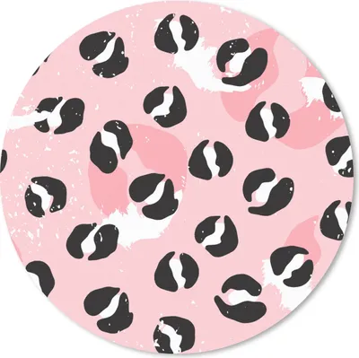 Produktbild von MuchoWow® Mauspad Mousepad Pantherdruck - Deren - Design - Rosa 20x20 cm - Mousepads - Maus Mat - Pad - Mausunterlage - Schreibtischmatte