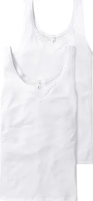 Produktbild von Schiesser Damen 2PACK Trägertop weiss 050